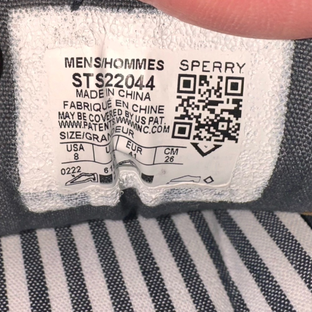Men’s Sperry Striper II CVO Core Sneaker size 8 EUC Navy - Picture 6 of 6